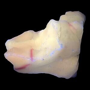 Purple‎ Lavender Pink Art Glass Cullet Glowing Manganese Swirled Slag #4GX60